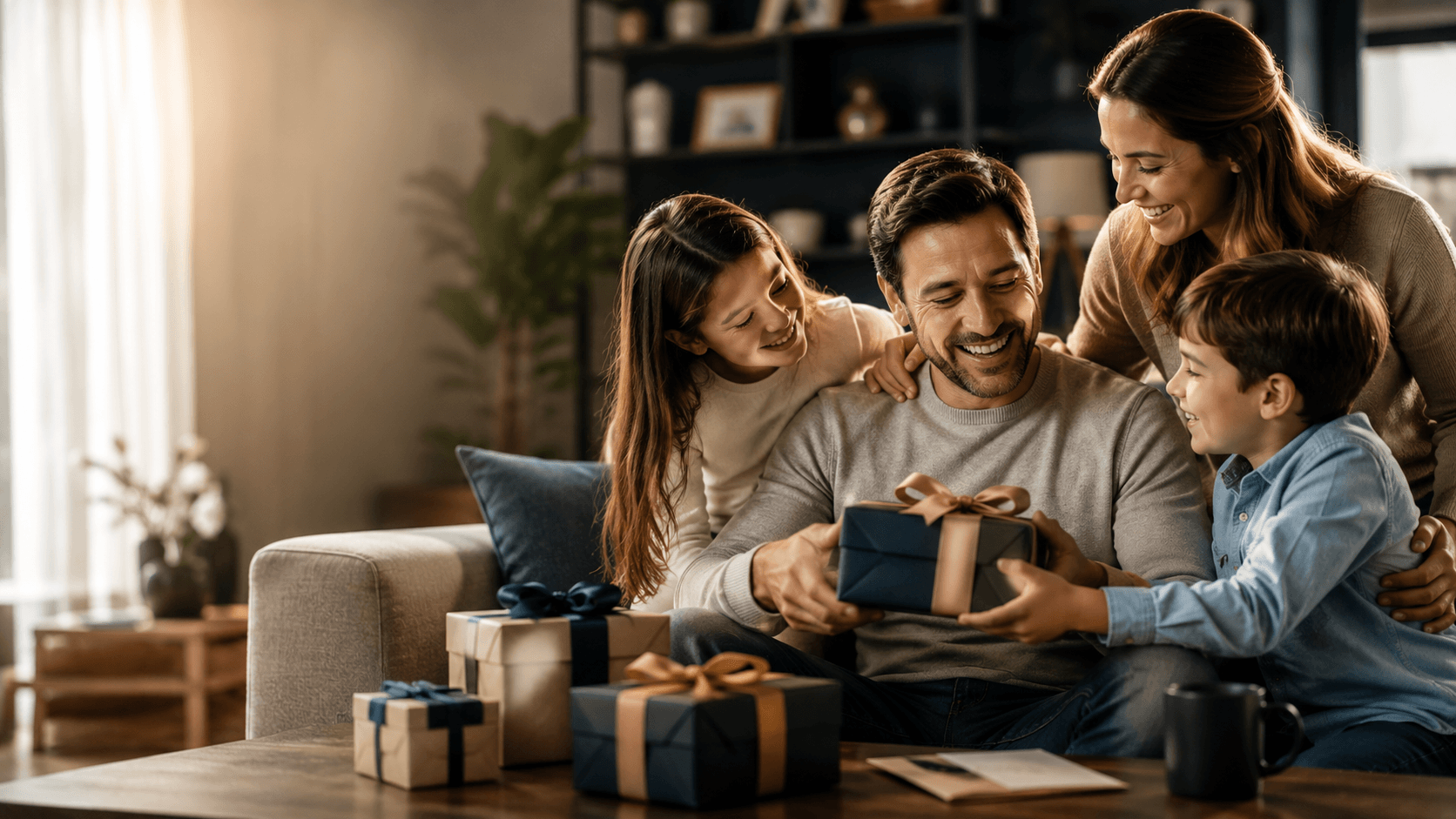 papa-con-sus-hijos-celebrando-dia-del-padre