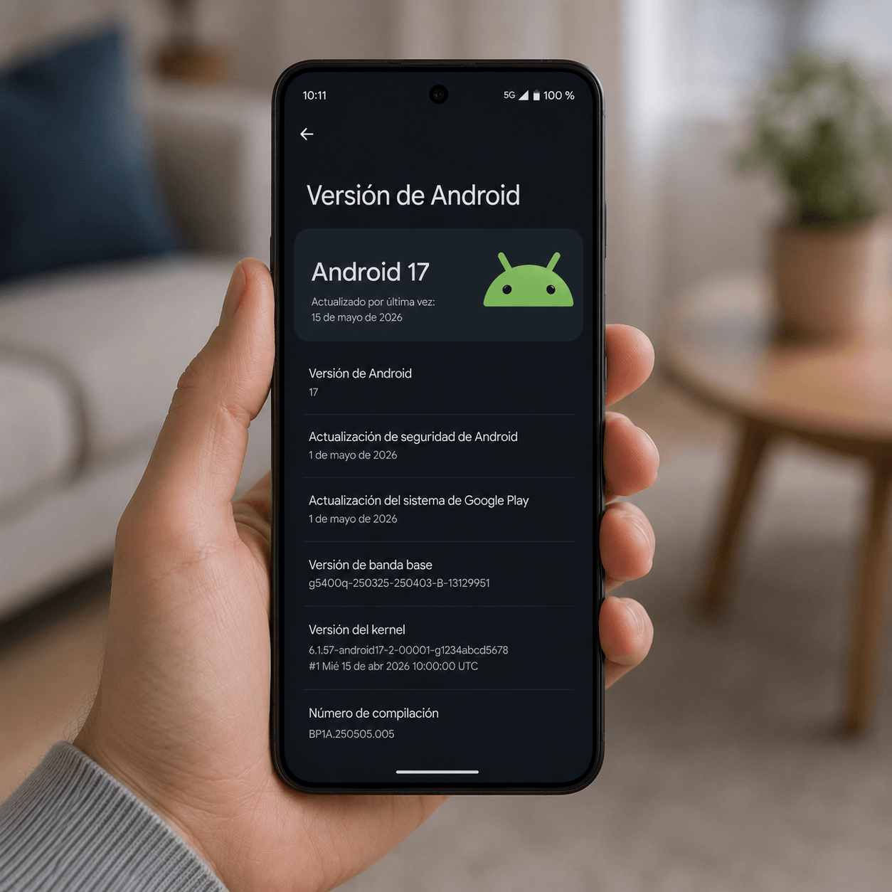 Google Pixel 11 sistema operativo Android celular