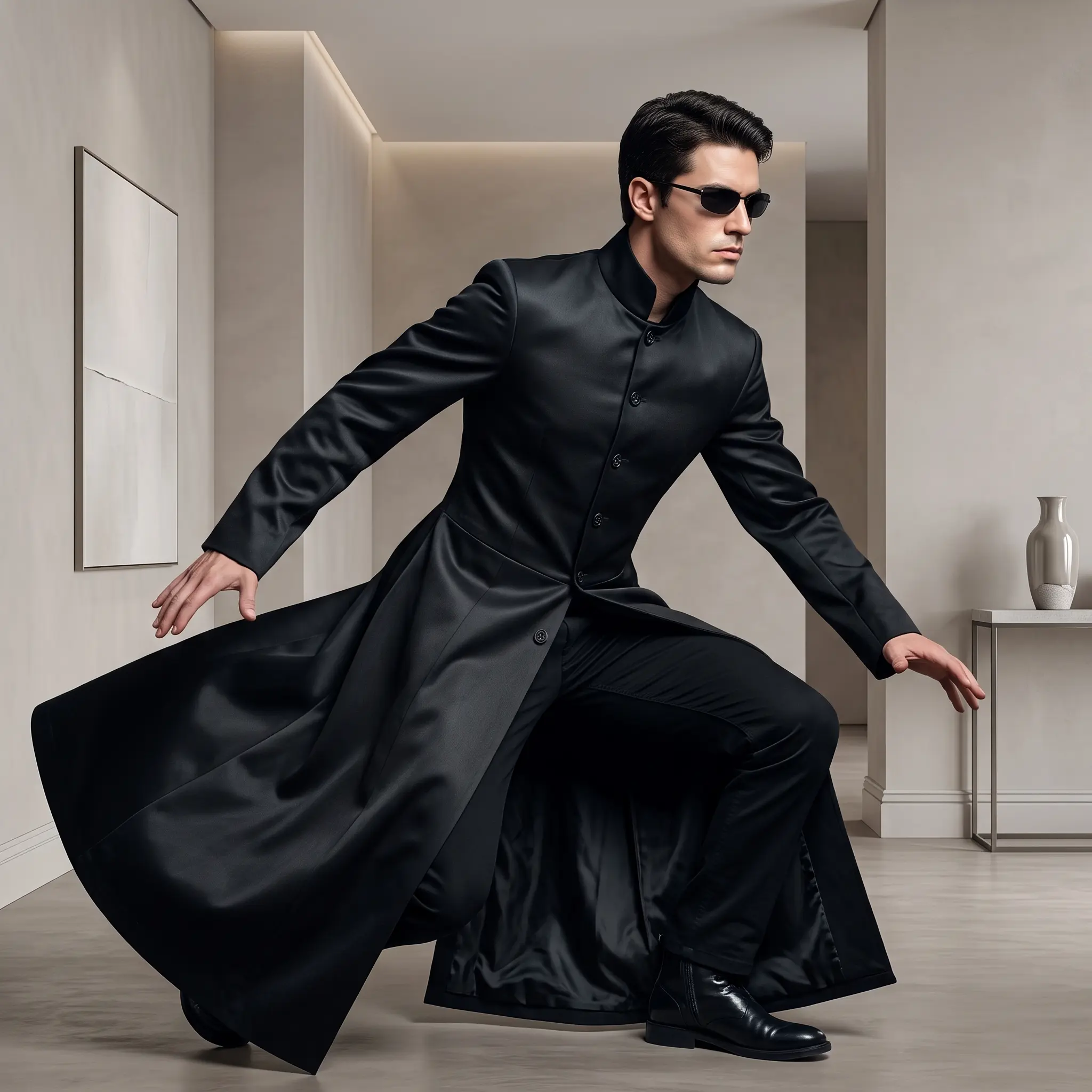Disfraz neo de matrix