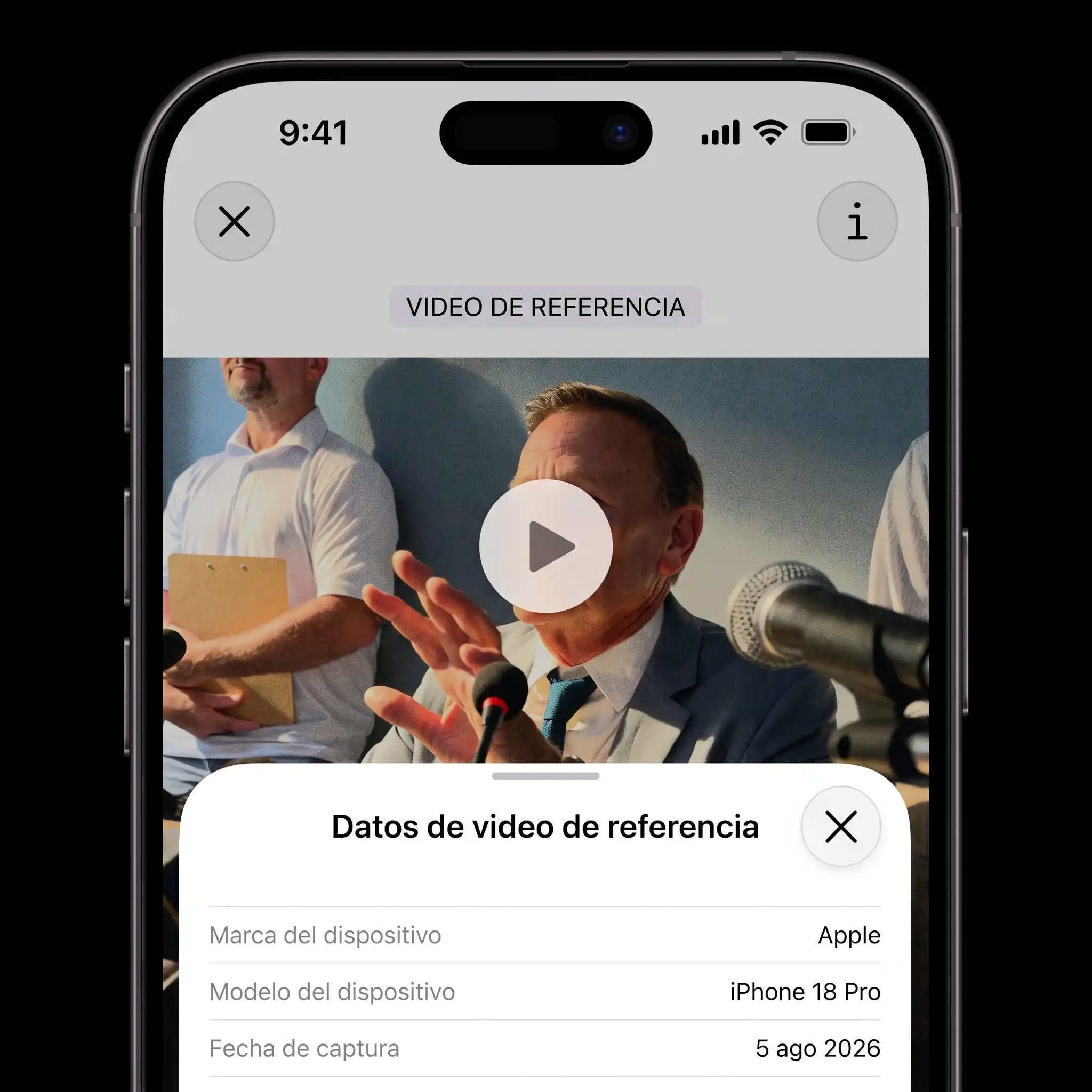 Pantalla de iPhone 18 Pro y Pro Max reproduciendo video