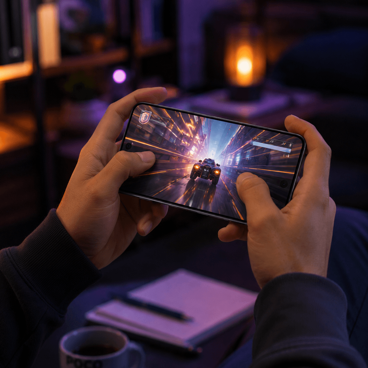 Poco F7 celular Xiaomi pantalla videojuegos