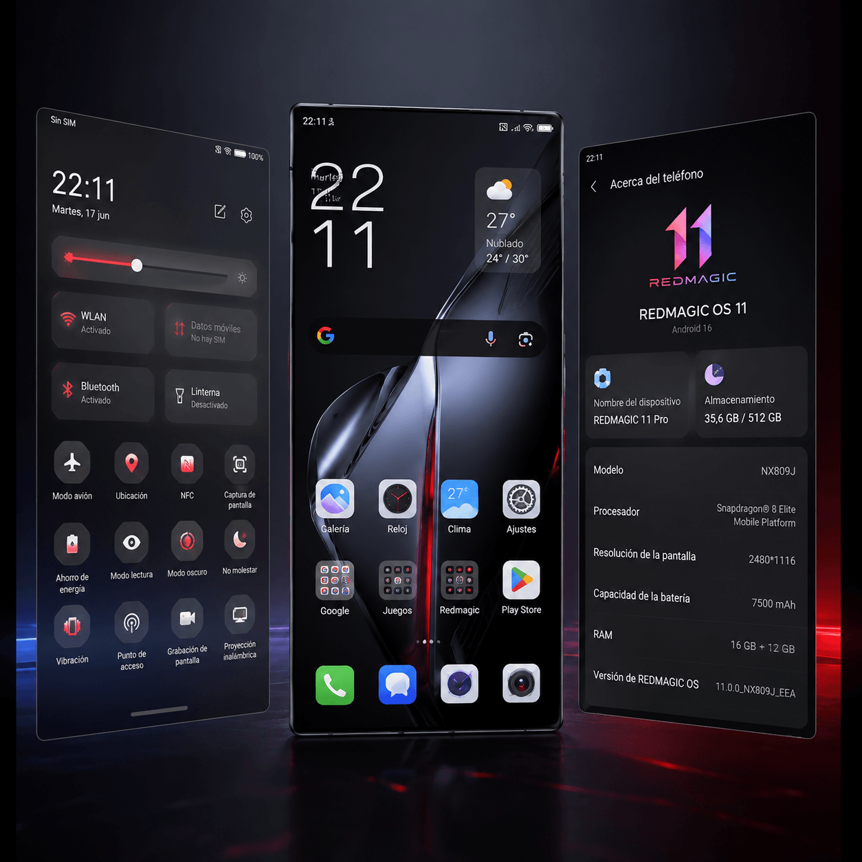 RedMagic 11 Pro sistema operativo Android