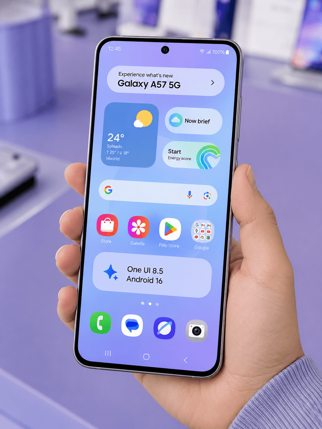 Samsung Galaxy A57 sistema operativo Android celular