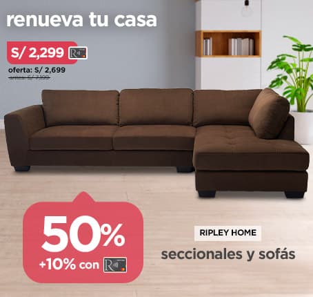 Seccionales y sofas